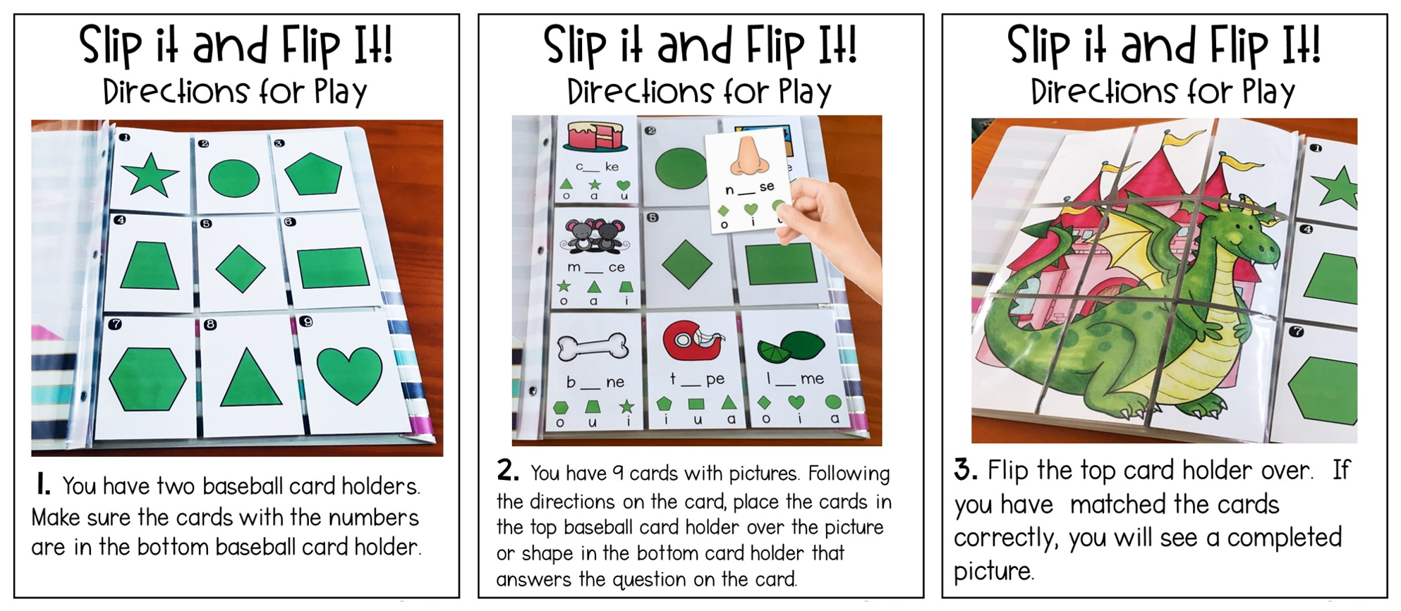 slip it and flip it directions for play - Keep ‘em Thinking