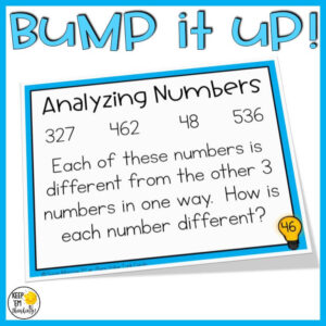 math analysis activity for place value