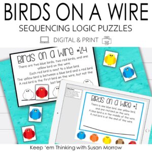Critical thinking and sequencing puzzles make great early finisher activities.