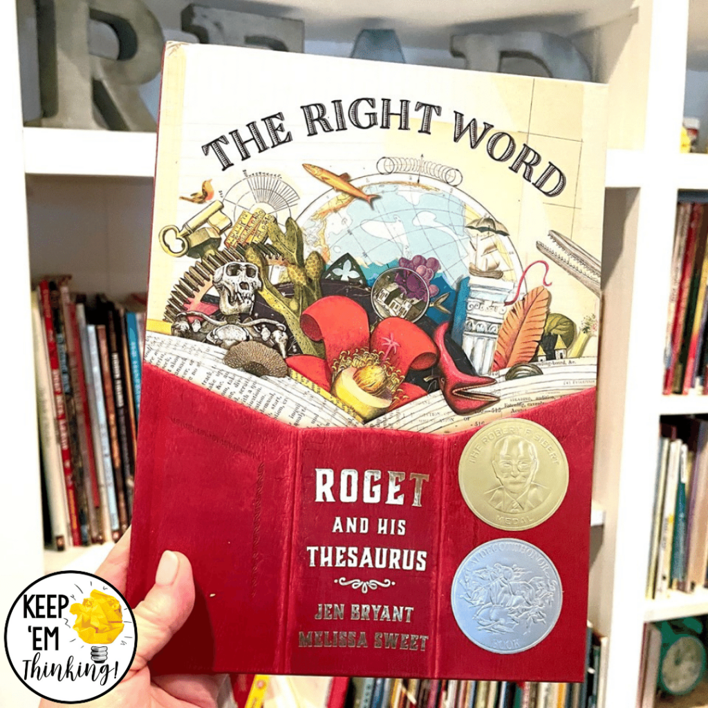 This wonderful picture book, The Right Word, teaches students about the life of Peter Mark Roget and the thesaurus.  