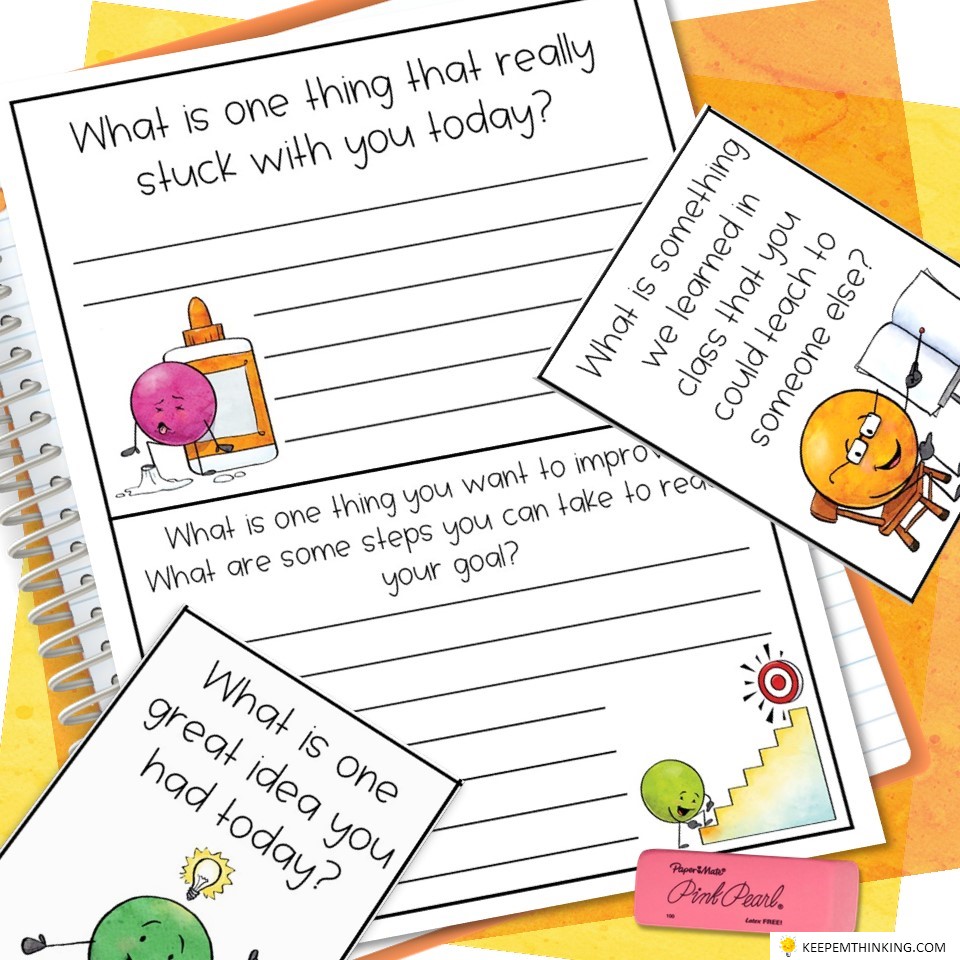 This free exit ticket can be used again and again as a daily recap.  It's a great way to find out when students feel successful and when they are struggling.