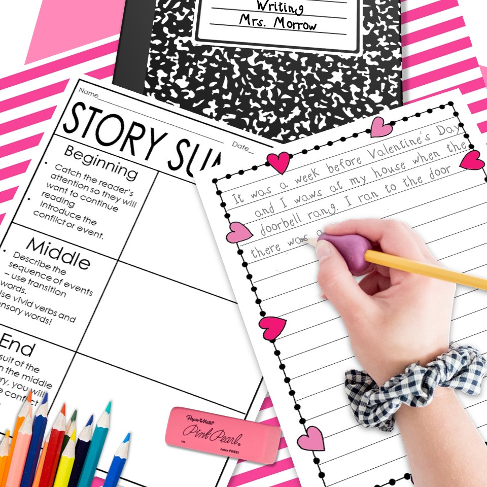 Students will write their final story after going through the guided writing process.