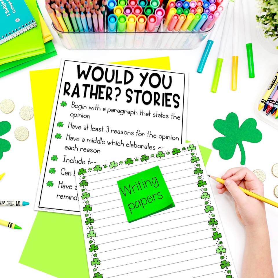 These Would You Rather Activities for St. Patrick's Day are a sure way to get in some collaboration and fun as your students practice their critical thinking skills.