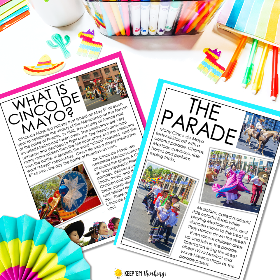 This Informational text based unit teaches students about Cinco de Mayo.