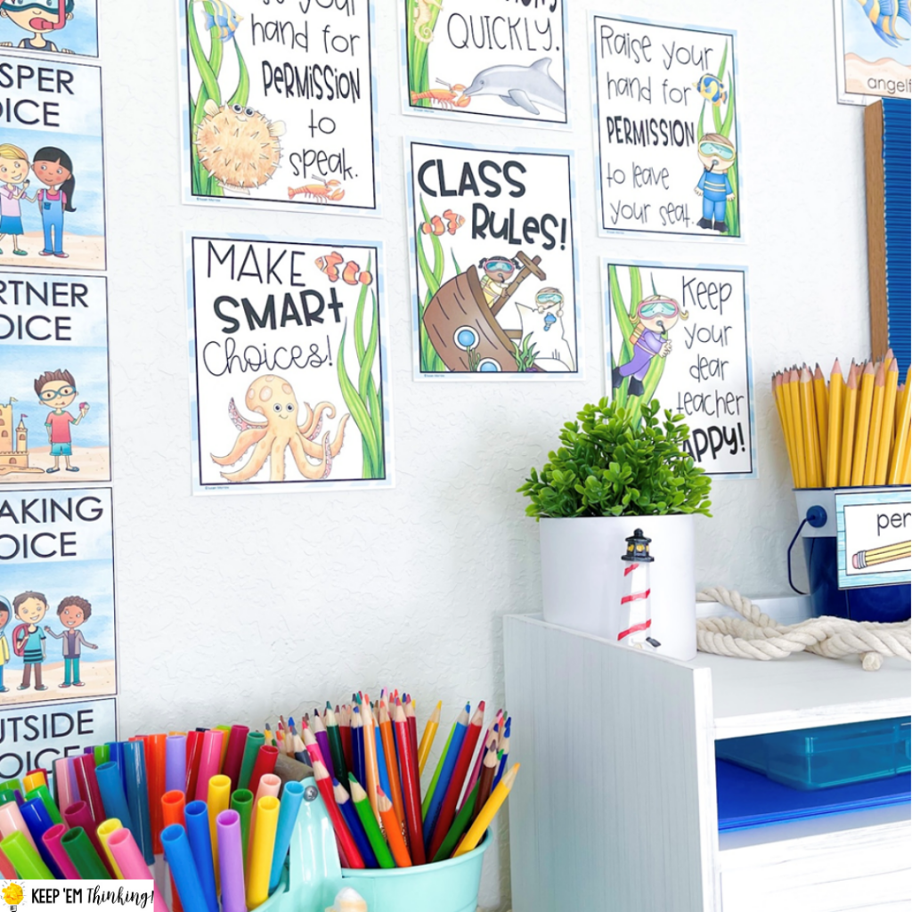 Ocean Theme Classroom Decor Bundle | Confetti & Creativity