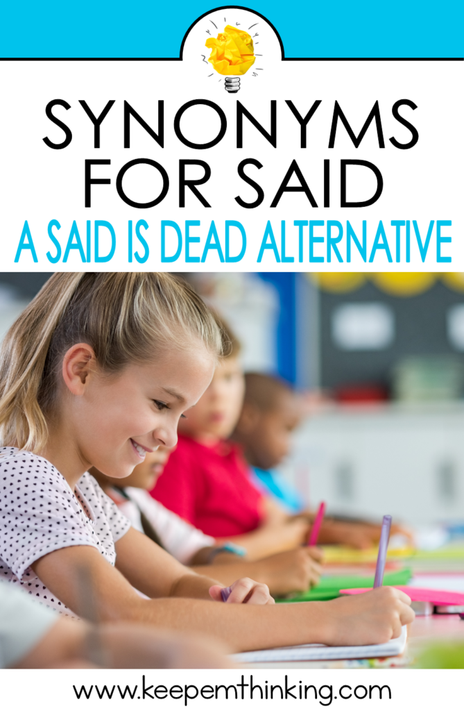 Help your students learn fun and exciting synonyms for the word said with these engaging activities they will love.