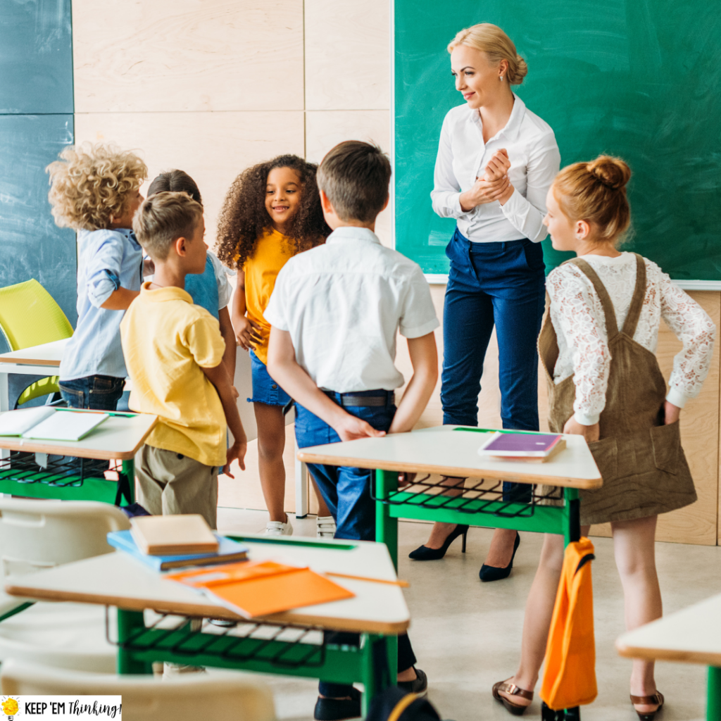 Establishing a morning classroom routine that includes time for your students to get themselves set for the day will help everything run smoothly.