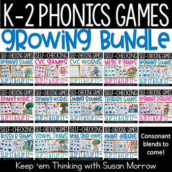 These interactive phonics games will challenge your students while allowing them to work indpendently.