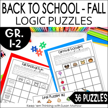 These Back to School and Fall themed puzzles make great early finisher activities