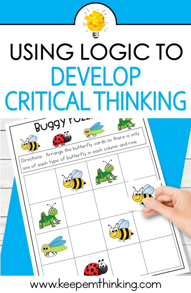 logic and critical thinking worksheets