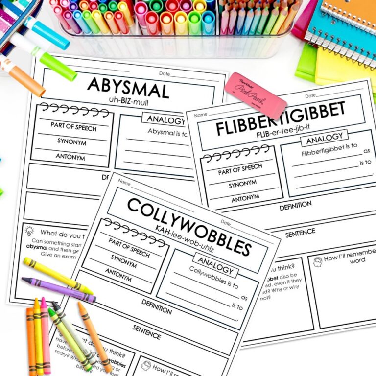 Bulky Word Big Vocabulary Words Lessons Using 6 Creative Activities
